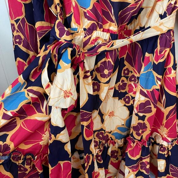 NWT Baltic Born Floral Long Sleeve Mini Dress - Picture 3 of 5